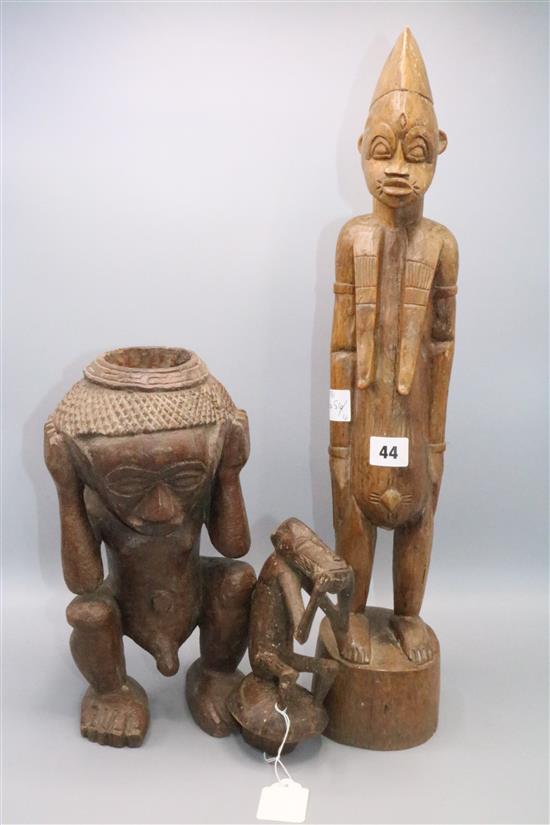 2 tribal carvings